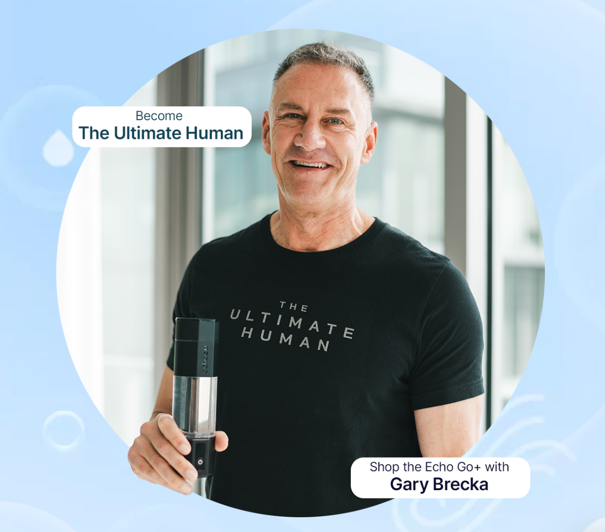 Gary Brecka Hydrogen Water Bottle